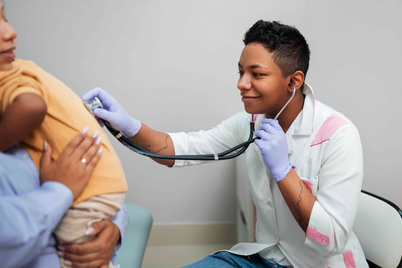 healthcare doctor doing checkup